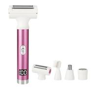 Pesfehhy Afeitadora Eléctrica Inalámbrica para Uso en Seco y Húmedo, con Pantalla LED, Depiladora Suave y Delicada para la Zona del Bikini, Rostro y Cuerpo.