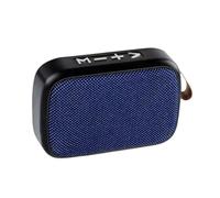 Pesfehhy Altavoces Portátiles para Exteriores, Minialtavoz Bluetooth, Columna Inalámbrica, Reproductor de Música Estéreo 3D, Caja de Sonido de Alta Fidelidad, Color Negro y Azul