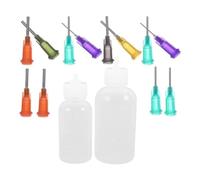 Pesfehhy Aplicador de Botella de Aguja de Esmalte Sin Silicona de Esmalte de CeráMica Artesanal Botella Aplicadora de Punta de PrecisióN Botella de Medicina
