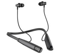 Pesfehhy Auriculares Inalámbricos con Banda para el Cuello Y10 con Micrófono, Auriculares Deportivos Intrauditivos, Batería de Larga Duración y Reducción de Ruido