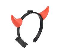 Pesfehhy Banda de cabeza cuernos de de senora luz LED rojo disfraz de Halloween