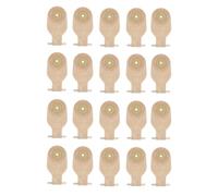 Pesfehhy Bolsas de Ostomía de 20 Piezas, Bolsas Drenables de una Pieza para Colostomía, Ileostomía, Cuidado del Estoma, Bolsas de Colostomía con Válvula de Drenaje de 20-60 mm