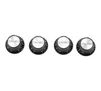 Pesfehhy Botones de Guitarra 2 VolúMenes y 2 Tonos Plateados Top Hat Bell