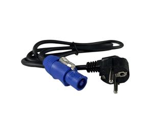 Pesfehhy Cable de Alimentación con Enchufe Powercon para Luz de Escenario, 3 Núcleos, 1,2 M, Cable de Conexión de Alimentación, DMX512, Luz LED, Evento, Espectáculo, ENCHUFE UE