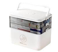 Pesfehhy Caja de Almacenamiento de Medicamentos Portátil, Multifuncional, para Viajes en Casa.