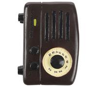 Pesfehhy Caja de Música de Radio Nostálgica Retro Decoraciones para El Hogar 1 Pieza Caja de Música Retro Exquisita de Manivela Cuadrada Clásica Regalos- Café To