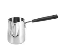 Pesfehhy Calentador de Mantequilla y Café de Acero Inoxidable, Cafetera Turca, Mini Olla para Derretir Mantequilla y Olla para Leche con - (350 Ml)