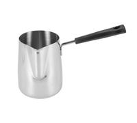 Pesfehhy Calentador de Mantequilla y Café de Acero Inoxidable, Cafetera Turca, Mini Olla para Derretir Mantequilla y Olla para Leche con - (600 Ml)