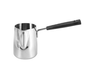 Pesfehhy Calentador de Mantequilla y Café de Acero Inoxidable, Cafetera Turca, Mini Olla para Derretir Mantequilla y Olla para Leche con - (350 Ml)