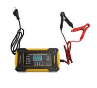 Pesfehhy Cargador de Batería de Coche 12V 6A Reparación de Pulso Carga Rápida Cable Seco Húmedo Pantalla LCD Digital Enchufe UE