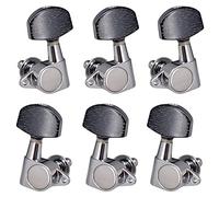 Pesfehhy Clavijas de AfinacióN de Cuerdas de Guitarra Cerradas 3L3R, Cabezales de MáQuina, Perillas de AfinacióN para Guitarra AcúStica o EléCtrica, Paquete de 6
