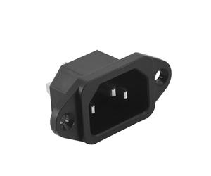Pesfehhy Conector Entrada de Alimentacion Panel PCB IEC 320 C14 Macho 3