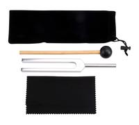 Pesfehhy Dipasón de 432 Hz para Terapia Curativa con Sonido y Yoga Diapasón de Aleación de Aluminio de 423 Hz Plata