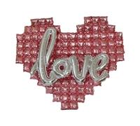 Pesfehhy Fondo en Forma de CorazóN Globo de Papel de Aluminio para Pared Globos con Letras de Amor para Fiesta de Bodas Feliz DíA de San ValentíN B