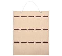 Pesfehhy Gafas Organizador Gafas de Sol Organizador Almacenamiento Bolsa Colgante Gafas de Sol Gafas Pantalla Montaje en Pared Organizador 15 Ranura Soporte para Gafas Beige MarróN