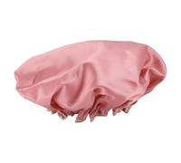 Pesfehhy Gorro de Ducha de Doble Capa Sombrero Impermeable para Mujer Baños Sombrero de Baño de Pelo Cubierta de Pelo Gorro para Cabello Seco con Humo de Aceite Rosado