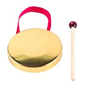 Pesfehhy Instrumento de Percusión de Gong Manual de 12 cm con Martillo Redondo para Fiesta Escolar