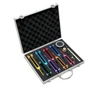 Pesfehhy Juego de DiapasóN de Chakras para CuracióN con Activador de DiapasóN, para CuracióN, Terapia de Sonido, Mantenimiento del Cuerpo