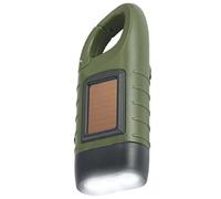 Pesfehhy Linterna de Manivela con EnergíA Solar,Linterna LED Recargable de Emergencia,Linterna de Supervivencia,Antorcha para Deportes Al Aire Libre,C