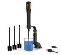 Pesfehhy Mezclador de Resina Mejorado, Agitador Eléctrico de Resina Epoxi, Mezclador de Pintura y Mezclador de Resina Epoxi Temporizado con Soporte de Mezclador