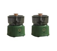 Pesfehhy Mini Prensa de Ajos Eléctrica Inalámbrica, Picadora de Alimentos de Cocina de Doble Propósito, Picadora de Carne Recargable, Verduras, Verde