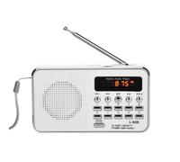 Pesfehhy Mini Radio FM L-938, Altavoz Estéreo Portátil Digital, Reproductor de Audio MP3, Sonido de Alta Fidelidad, Pantalla de 1,5 Pulgadas.