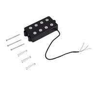 Pesfehhy Noiseless Good Balance 4 Cuerdas Humbucker Double Coil Pickup Negro para Bajo