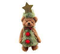 Pesfehhy Oso de Peluche Navideño, Decoración Navideña, Diseño Festivo para el Hogar, Casa de Campo, Sensación Cálida y Encantadora, Juguete para Niños Que Juegan