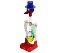 Pesfehhy Pájaro Bebedor Transparente con Fluido Movimiento Perpetuo Equilibrio Beber Agua Pájaro Sin Parar Juguetes Educativos para Niños,D