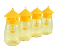 Pesfehhy Paquete de 4 Trampas Reutilizables para Moscas, Trampas para Moscas de la Fruta Fly Catcher Outdoor