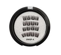 Pesfehhy PestañAs MagnéTicas con 2 Pares de Imanes de Fibra Artificial MagnéTicos con Rizador de PestañAs DWSP-4
