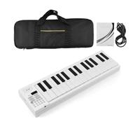 Pesfehhy Piano Electrónico Plegable de 61 Teclas Teclado de Piano Electrónico Multifuncional con Pantalla LED Piano Digital
