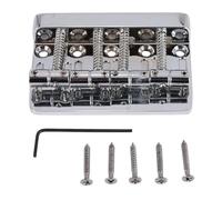 Pesfehhy Puente de Bajo RíGido de 4 Cuerdas para PB Style, Cromo