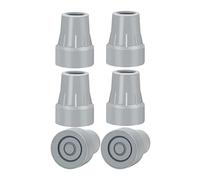 Pesfehhy Puntas de Muleta, Puntas de BastóN de Goma Antideslizantes de Alta Resistencia de 7/8 Pulgadas, Tapas de Repuesto para Pies de BastóN, Almohadillas de Muleta, 6 Piezas