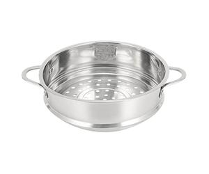 Pesfehhy Rejilla de Vapor para Alimentos Espesante de 18 Cm, Vaporizador de Acero Inoxidable con Doble Oreja para Olla de Sopa, Olla de Leche, Utensilios de Cocina