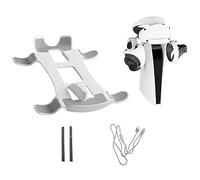 Pesfehhy Soporte de Almacenamiento para Consola de Juegos PSVR2 Soporte de Montaje para Auriculares con Cable de Carga 2 en 1 para Accesorios PS VR2 VR