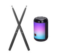 Pesfehhy Tambor de Aire ElectróNico PortáTil, Tambor Somatosensorial con Baqueta, Tambor ElectróNico, Instrumentos Musicales para NiñOs Principiantes-A