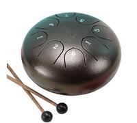 Pesfehhy Tambor de Lluvia de 6 Pulgadas y 8 Tonos, Tambor de Chakra para Exteriores, Instrumento de Jardín, Tambor de Lluvia, Tambor Etéreo H