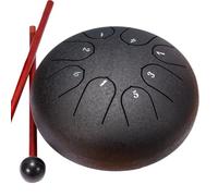 Pesfehhy Tambor de Lluvia de 6 Pulgadas y 8 Tonos, Tambor de Chakra para Exteriores, Instrumento de Jardín, Tambor de Lluvia, Tambor Etéreo A