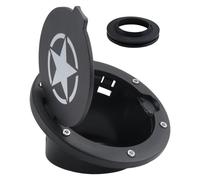 Pesfehhy Tapa del Tanque de Gas Tapa del Tanque de Combustible 4 Puertas 2 Puertas para Jk 2007-2018 y Accesorios Ilimitados para AutomóViles