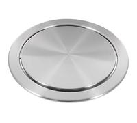 Pesfehhy Tapa para Cubo de Basura, Ojal de Basura Simple, Cubierta Redonda Integrada para Encimera, Tapa Abatible para Cubo de Basura para Cocina, BañO, Oficina