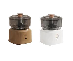 Pesfehhy Trituradora de EléCtrica de 350ML, Cortador de Verduras a PresióN con Carga USB, Minicocina AutomáTica Desmontable A