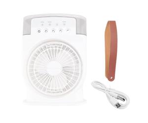 Pesfehhy Ventilador de Aire Acondicionado USB Enfriador de Aire Personal Mini Humidificador Ventilador de NebulizacióN con 7 Colores Luces LED Ventilador PortáTil-
