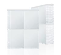 PESLNG 320 Fundas Cartas, 40 páginas archivador cartas adecuado Compatible con Pokémon, Cards Album con bolsillos en ambos lados (Transparente, 320 bolsillos)