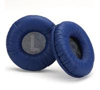 PESLNG 70mm Almohadillas de Repuesto para JBL Tune520BT/Tune510BT/T500BT/T450BT/Tune660NC/JBL JR300BT/JR300/JR310BT/JR310 (Cuero proteico Plisado-Azul)