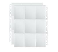 PESLNG 720 Fundas Cartas, 40 páginas archivador cartas adecuado Compatible con Pokémon, Cards Album con bolsillos en ambos lados para tarjetas de colección (Transparent, 720 bolsillos)