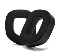 PESLNG Almohadillas de cuero PU profesional de repuesto para Corsair HS80 MAX/ HS80 RGB USB con cable/HS 80 RGB inalámbrico, utiliza espuma de memoria de alta calidad (Gel refrescante Negro)