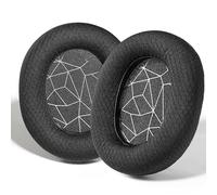 PESLNG Almohadillas de reemplazo de Cuero sintético Profesional compatibles con SteelSeries Arctis 1/Arctis 3/Arctis 5/Arctis 7/Arctis 7P/Arctis 9X/Arctis Pro/Prime (Tela de Malla de fútbol-Negro)