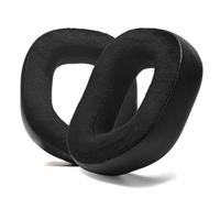 PESLNG Almohadillas de repuesto profesionales de piel sintética para Corsair HS80 MAX/HS80 RGB USB Wired/HS 80 RGB inalámbricas, utiliza espuma viscoelástica de alta calidad (terciopelo negro)