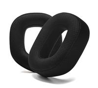 PESLNG Almohadillas de repuesto profesionales de piel sintética para Corsair HS80 MAX/HS80 RGB USB Wired/HS 80 RGB inalámbricas, utiliza espuma viscoelástica de alta calidad (negro)